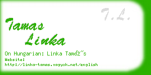 tamas linka business card